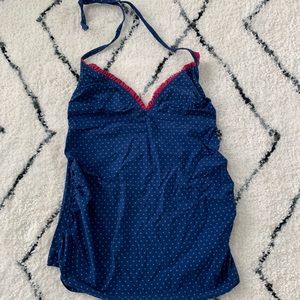 Halter maternity swimsuit top